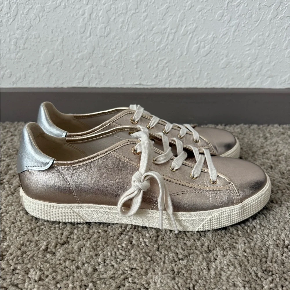 Coach Metallic Leather Sneakers